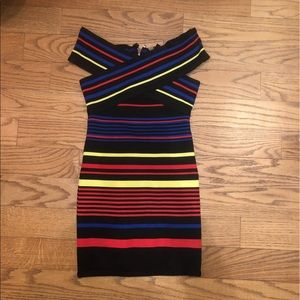 Fitted multi-color dress